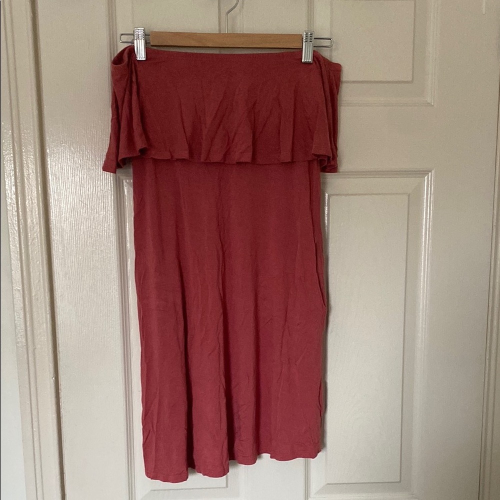 Off-Shoulder Red Dress